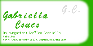 gabriella csucs business card